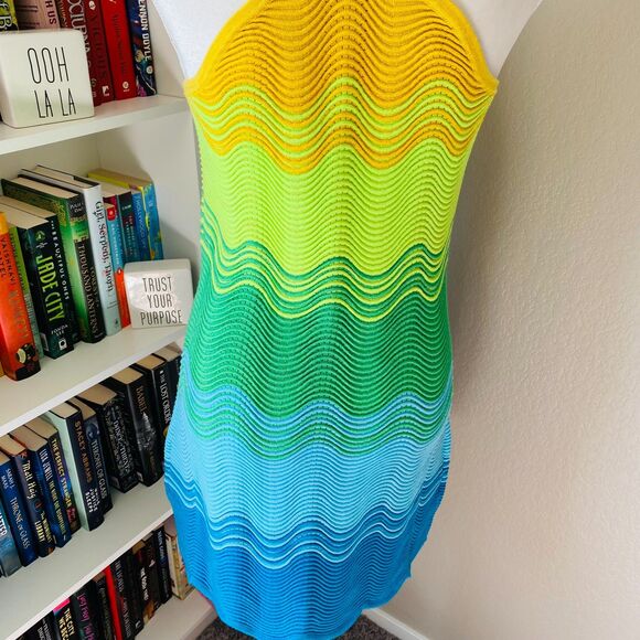 TORN by Ronny Kobo Scuffed Lemon Hope Knit Mini Dress Size M - Picture 8 of 10